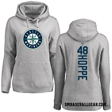 Women's Alex Hoppe Seattle Mariners Ash Backer Pullover Hoodie