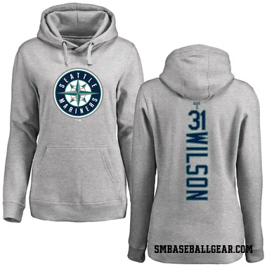Women's Weston Wilson Seattle Mariners Ash Backer Pullover Hoodie