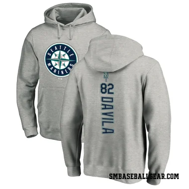 Youth Nick Davila Seattle Mariners Ash Backer Pullover Hoodie